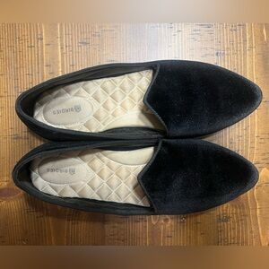 Birdies Starling Black Suede Flats